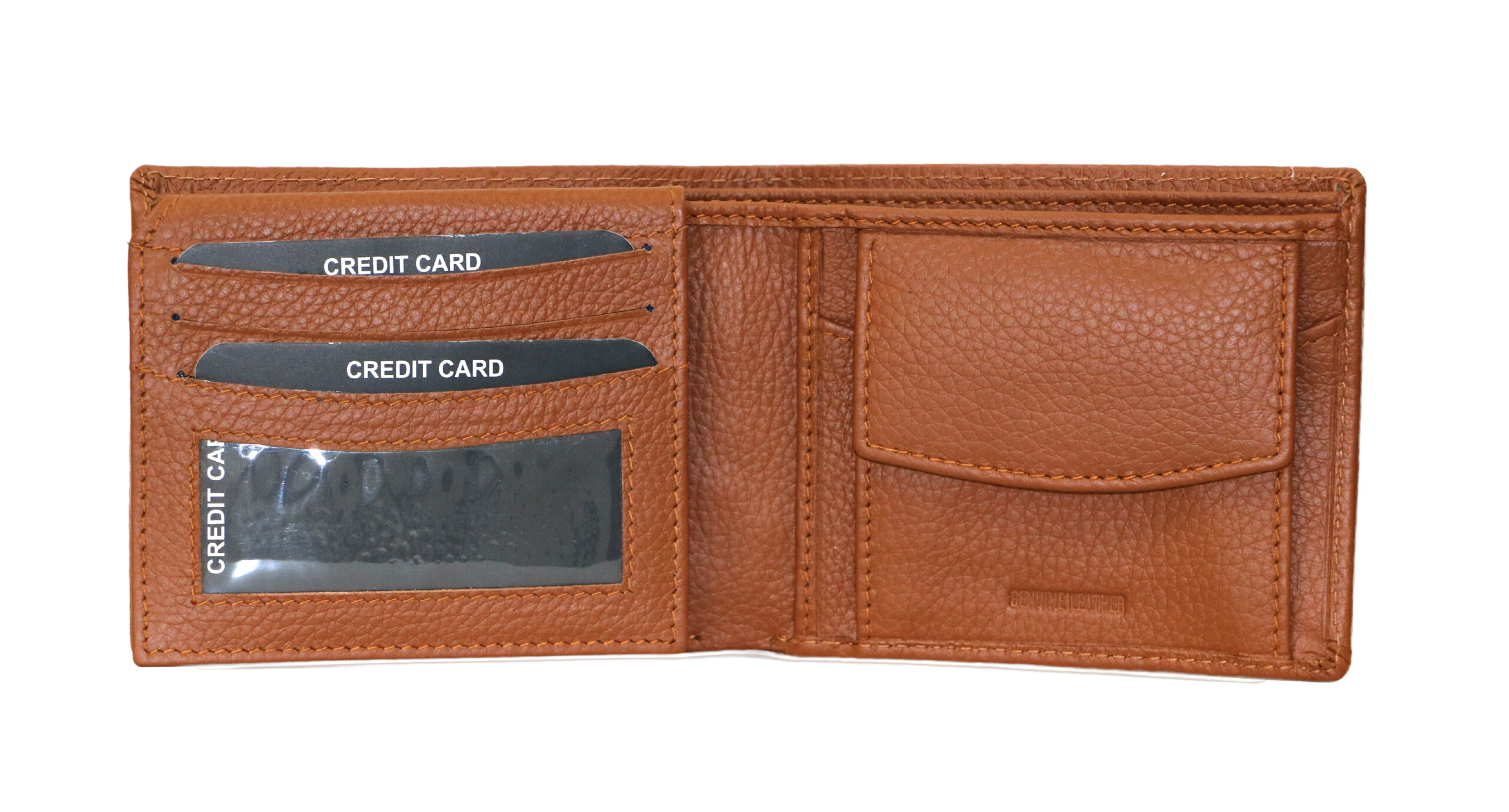 MM Designs | Genuine Leather Tan Wallet for Men - Image 2