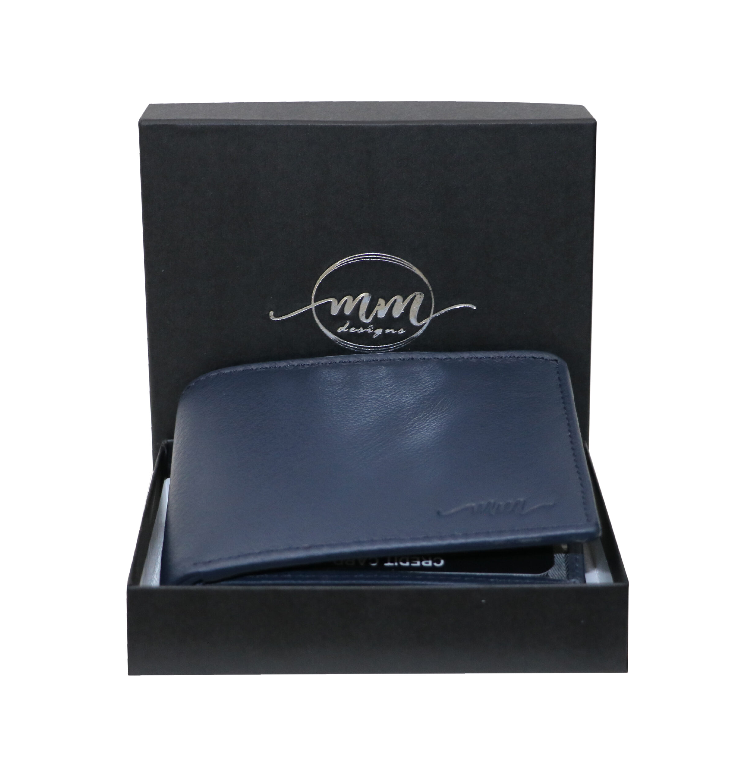 MM Designs | Genuine Leather Navy Wallet for Men - Image 6