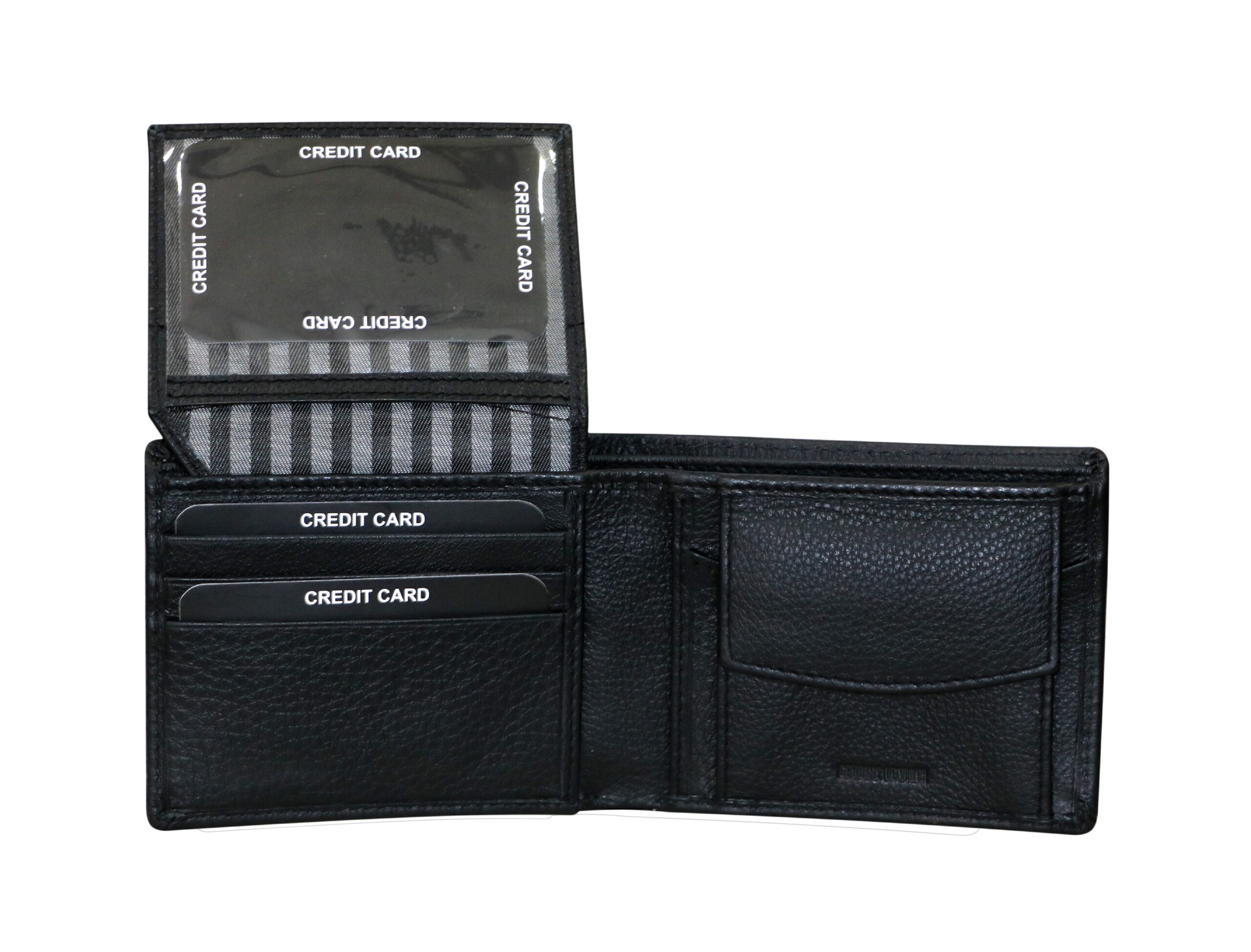 MM Designs | Genuine Leather Black Wallet for Men - Image 3